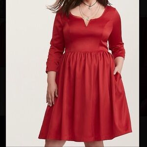 Torrid Outlander Claire red dress party holiday 16